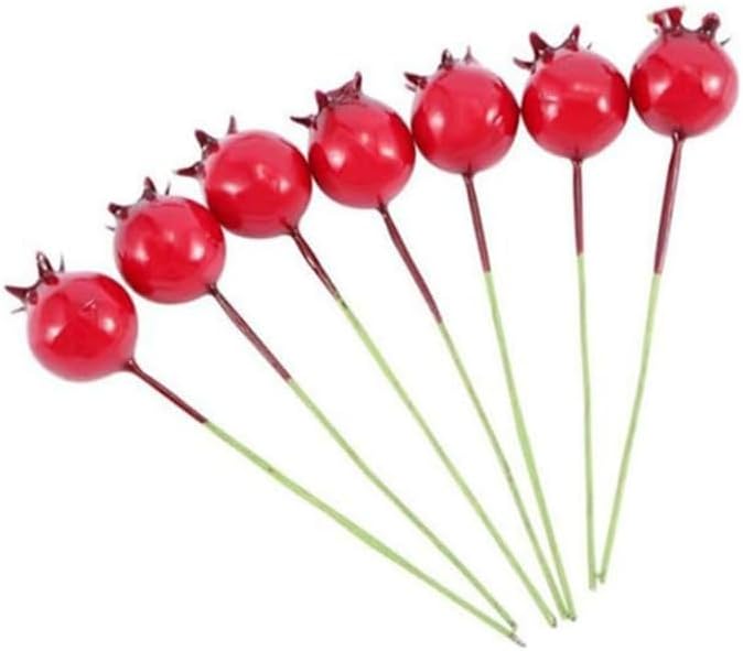 Kopida 40 Pcs Artificial Pomegranate Wire Decor