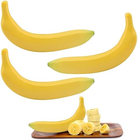 EKDJKK Realistic Artificial Banana Decor 4PC