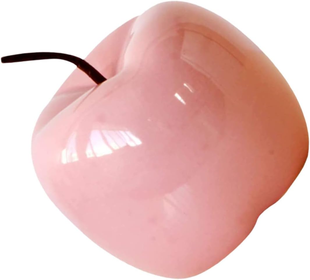 BESPORTBLE Pink Artificial Apple Sculpture Decor