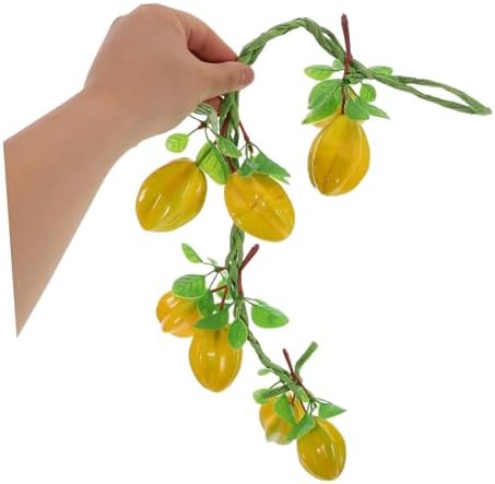 IMIKEYA Artificial Fruit Garland with Green Leaves