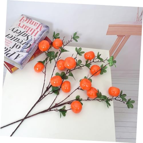 Zerodeko Realistic Artificial Orange Branch Decor