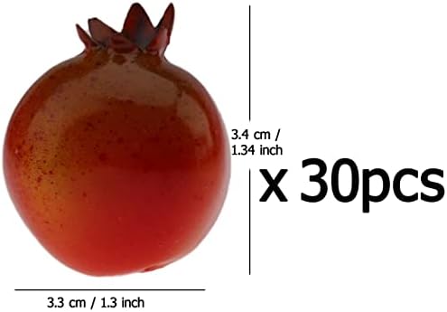 Woration 30pcs Artificial Mini Foam Pomegranate Decorations