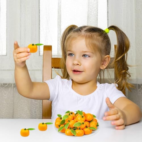 120PCS Mini Artificial Orange Decorations