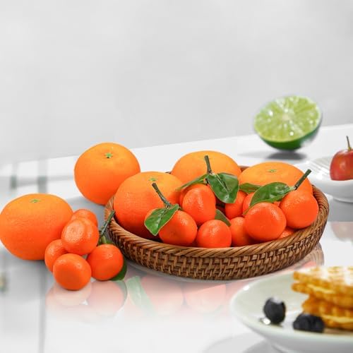 Lorigun Fake Oranges Artificial Fruit Decor Set