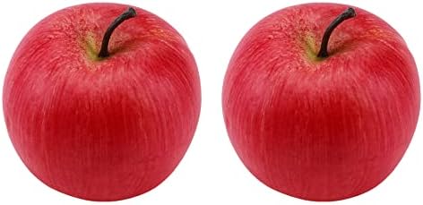 HEVSTIL 2 Pack Artificial Apple for Decor and Photography