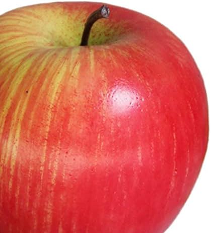 Reusable Plastic Artificial Red Apple Decoration