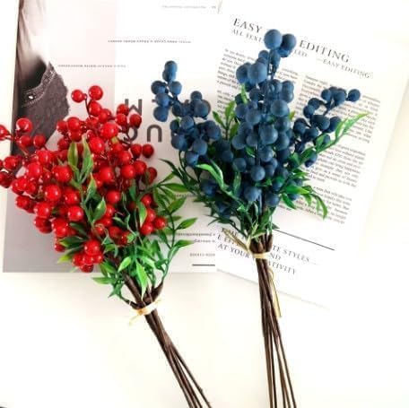 Tiosen Artificial Blueberry Stem Decor