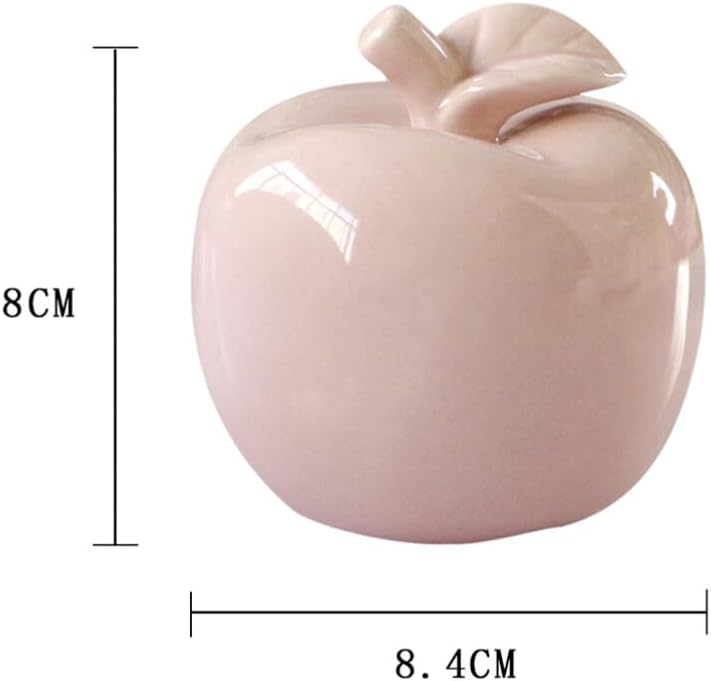 Luxshiny Ceramic Apple Ornament 84cm Christmas Decor