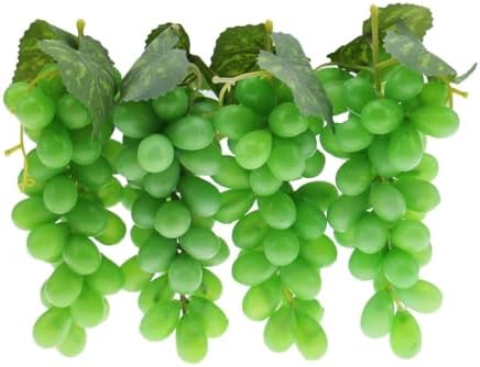 Woration 4 Bunches Artificial Grape Fruit Decor