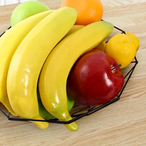 12Pcs Artificial Yellow Bananas Lifelike Decor