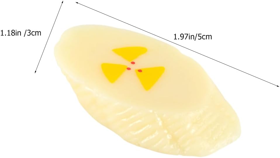SAFIGLE 20 Pcs Fake Banana Slices Kitchen Decor Photography Props