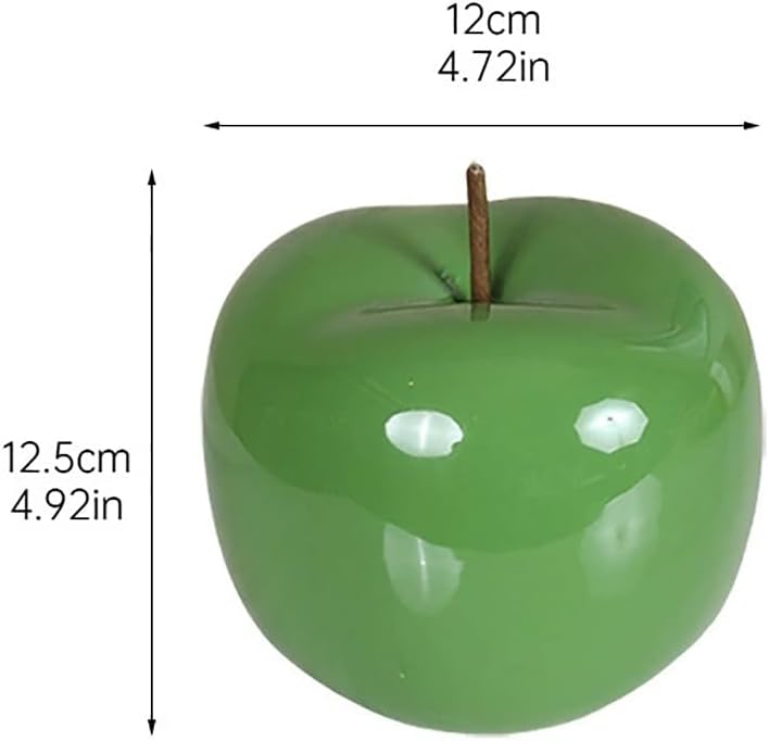Glossy Ceramic Apple Decor for Modern Farmhouse