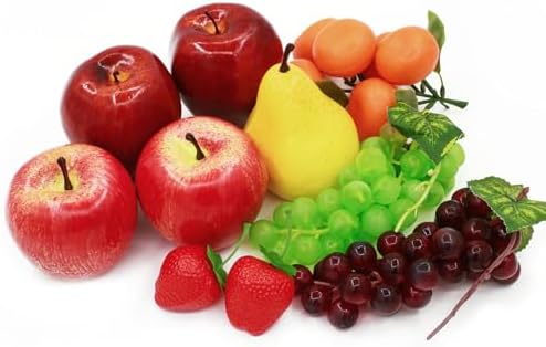 15 Realistic Artificial Fruits Decor Set