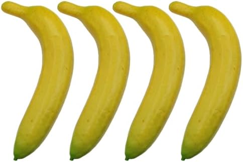 4PCS Artificial Banana Decor Realistic Props