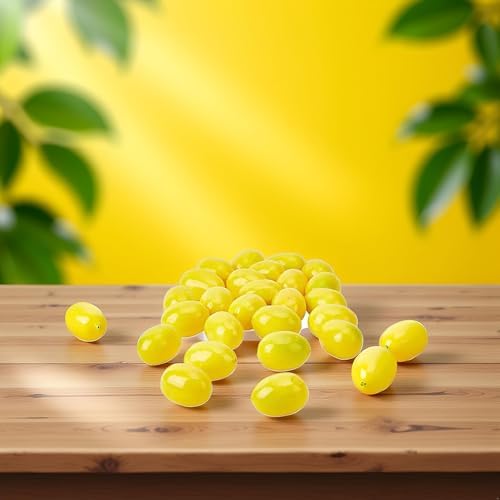 20Pcs Yellow Mini Fake Lemon Fruit Decor