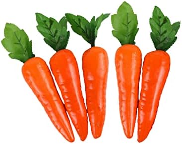 5 Pack Artificial Carrots for Home Decor and Photography