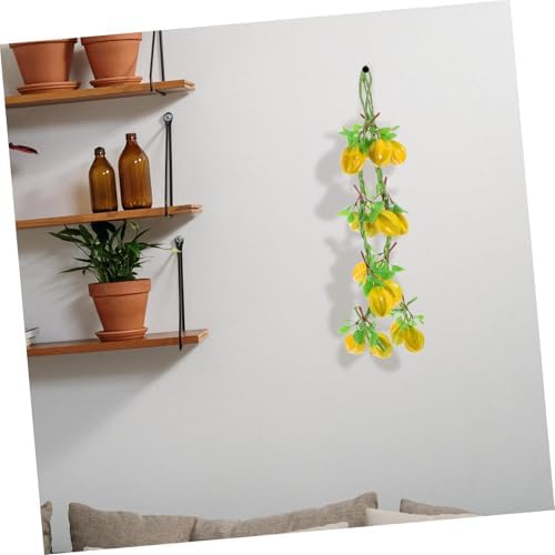 IMIKEYA Artificial Fruit Garland with Green Leaves