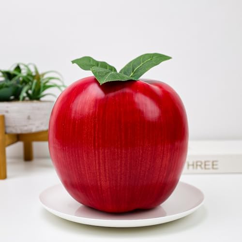 Folmywy Artificial Large Red Apple 74 Inch Decor