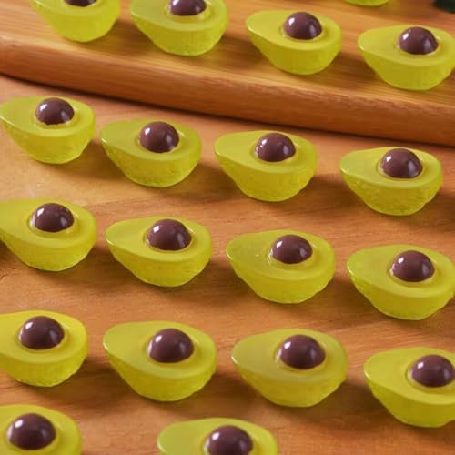 20 Pcs Glow In The Dark Mini Avocado Figurines