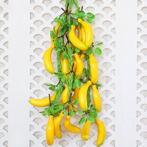 Veemoon Small Artificial Banana Hanging Decor 2pcs