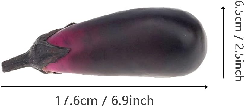 2 PCS Realistic Artificial Eggplant Decorations