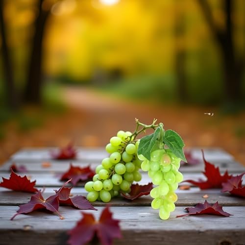 Realistic Green Artificial Grapes Hanging Decor