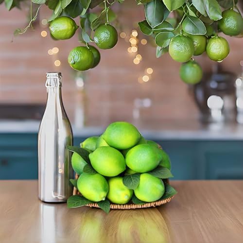 Fake Limes Artificial Lemons for Home Decor 20Pcs Green
