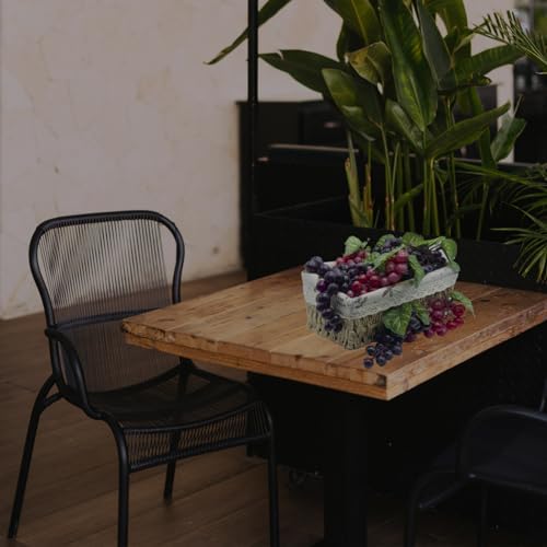 Featuman 3 Bunches Artificial Grapes 7 Inch Decorative Fruit