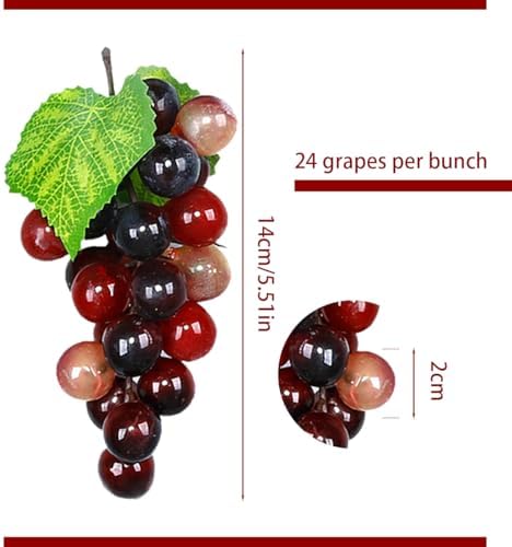 Tyoxlo 10 Bunches Artificial Grapes Decorations