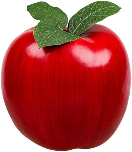 Folmywy Artificial Large Red Apple 74 Inch Decor