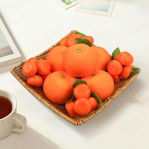 Lorigun Fake Oranges Artificial Fruit Decor Set