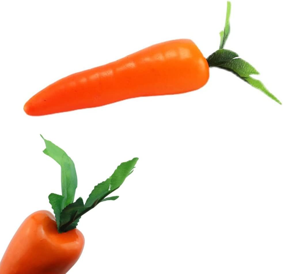 5 Pack Artificial Carrots for Home Decor and Photography