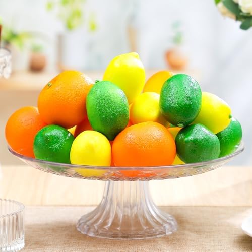 22 Pcs Artificial Lemon Orange Decor Set