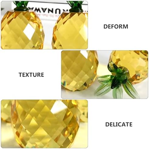 Homoyoyo Kawaii Pineapple Decor Artificial Crystal Tabletop Decoration