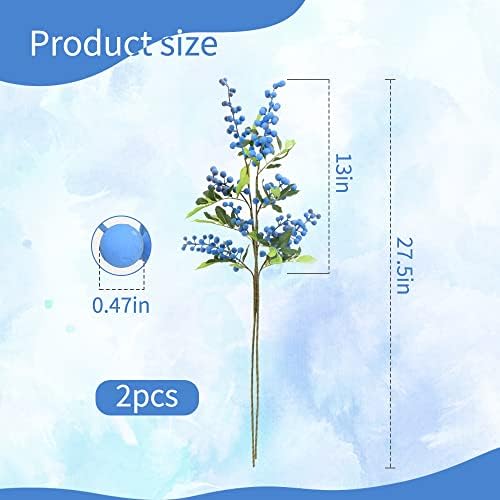 HUIANER Artificial Blueberries 275 Lifelike Decor