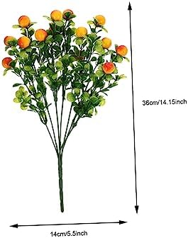 Cabilock 2pcs Artificial Fruit Branches for Home Decor