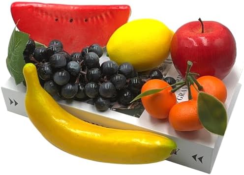 12PCS Realistic Artificial Fruit Decoration Set
