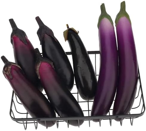 2 PCS Realistic Artificial Eggplant Decorations