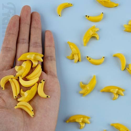 Framendino 40 Pack Miniature Bananas Artificial Decor