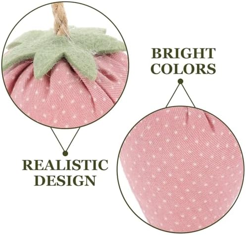 HolidyoYo Fabric Strawberry Bowl Fillers 4pcs