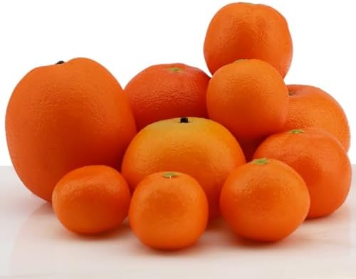 Woration Realistic Artificial Orange Set 10 Pcs