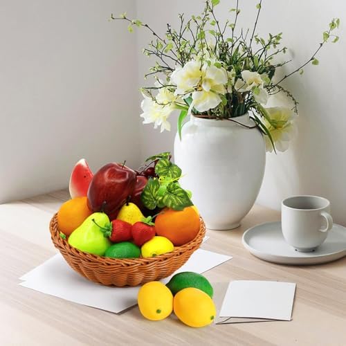 13 Pcs Artificial Fruit Set Plastic Foam Fruits Decor