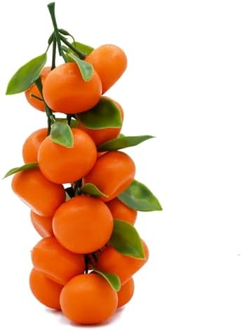 Mini 5 Clusters Artificial Oranges 15Pcs Decoration Props