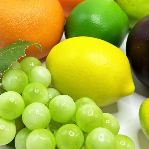 18 Pcs Artificial Fruit Set for Home Decor
