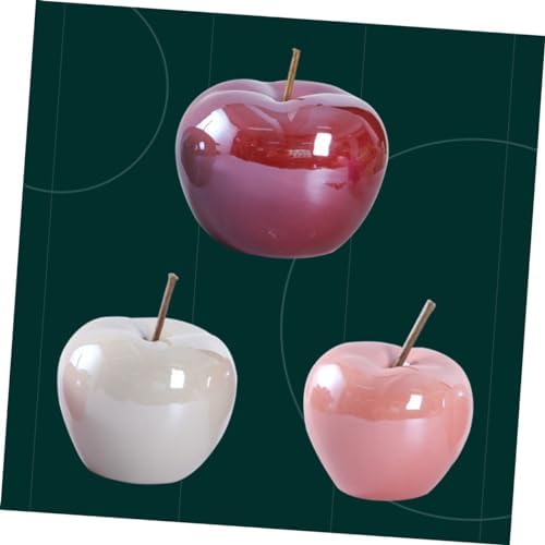 BESPORTBLE Pink Artificial Apple Sculpture Decor