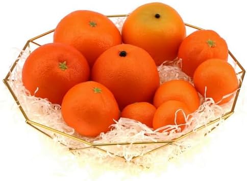 Woration Realistic Artificial Orange Set 10 Pcs