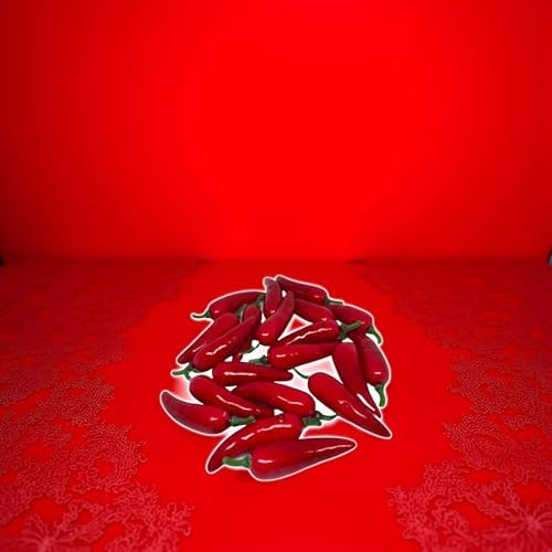 20 Pcs Realistic Fake Chili Peppers Photography Props