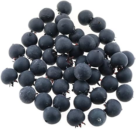 50pcs Artificial Blueberry Foam 18cm Decor