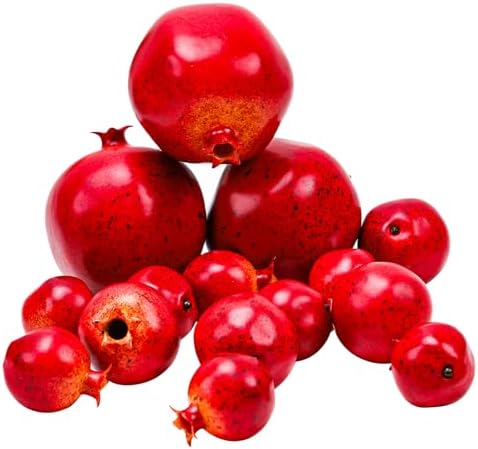 Meiwlong 15Pcs Artificial Pomegranates Decorations