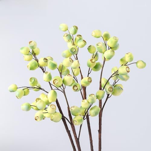 Eucalyptus Artificial Fruit Decorations - Wine Red Zombie Style